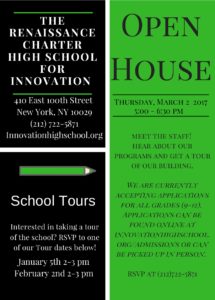 Innovation Open House Flyer